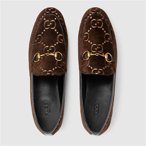 velcro gucci shoes|Gucci brown velvet loafers.